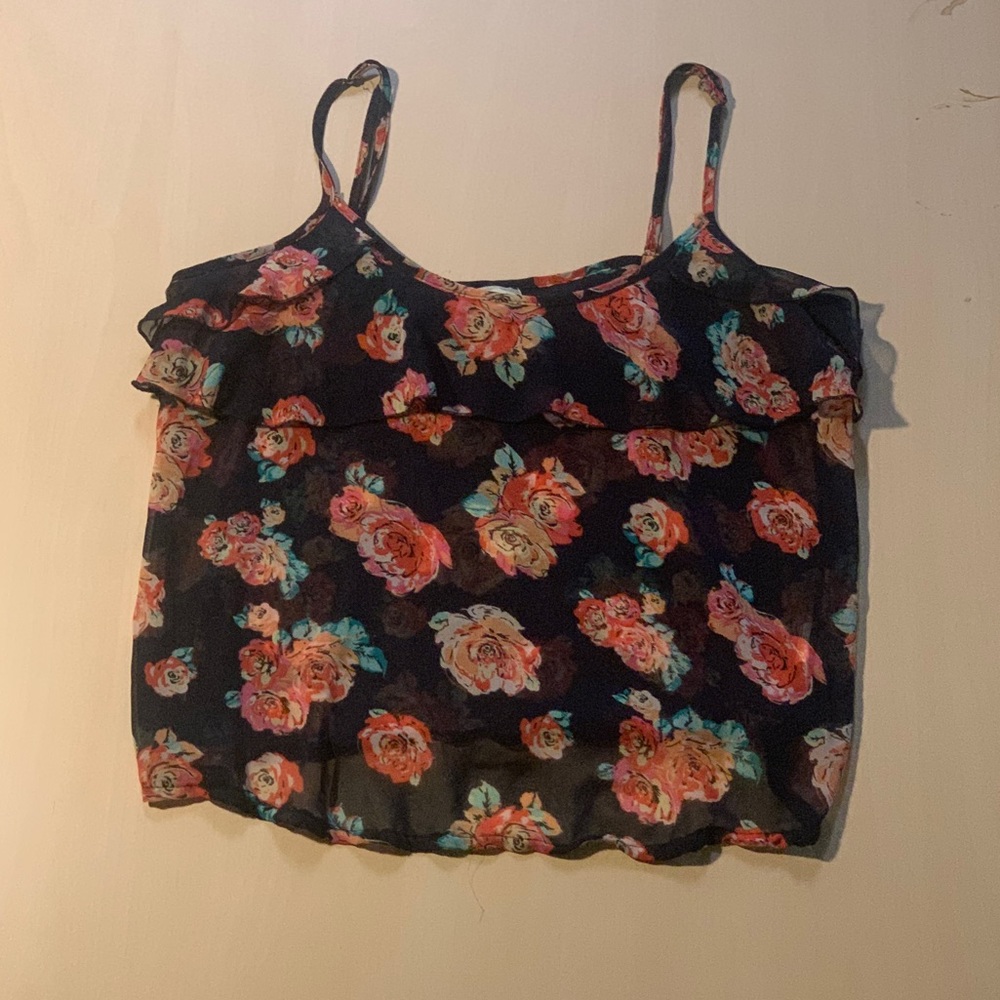 3/$15 Floral tank top